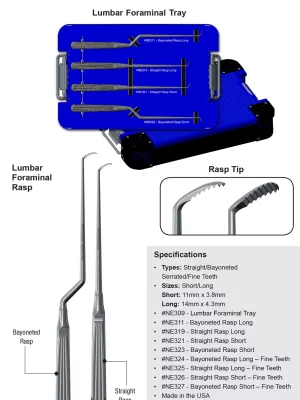 Angled Rasp LUMBAR FORAMINAL RASPS