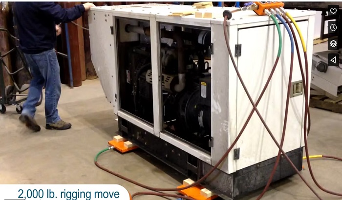 Small rigging system - 2,000 lbs - 1 person