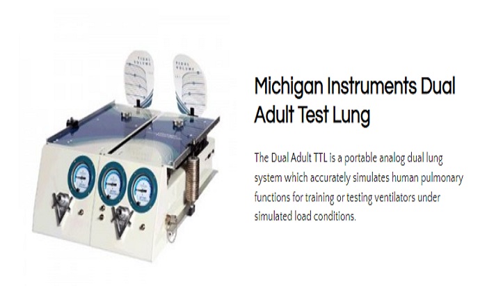 Dual Life Instruments Michigan Instruments Dual Adult Test Lung - J.D. Honigberg ...