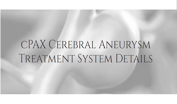 cPAX Cerebral Aneurysm Treatment System For Admin | NeuroVASx, Inc.